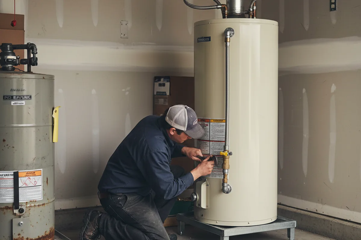 Water heater and shutoff valve replacement in Mescalero